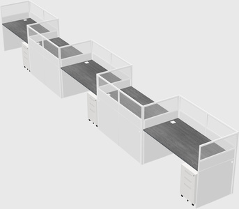 Rectangular cubicles