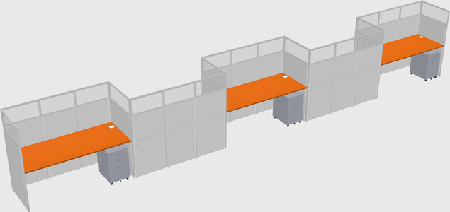 Rectangular cubicles