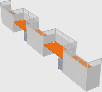Rectangular cubicles
