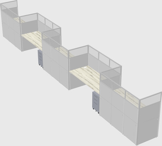Rectangular cubicles