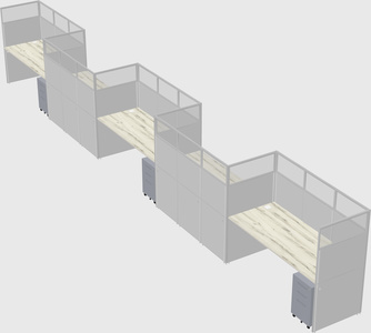 Rectangular cubicles
