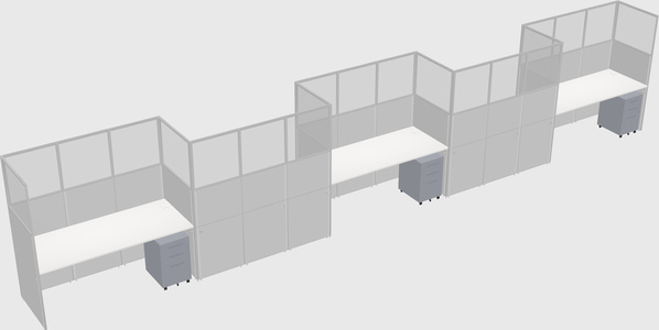 Rectangular cubicles