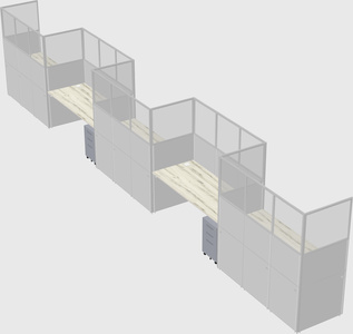 Rectangular cubicles