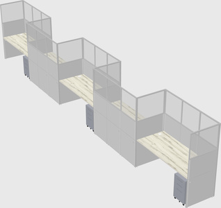 Rectangular cubicles