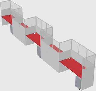 Rectangular cubicles