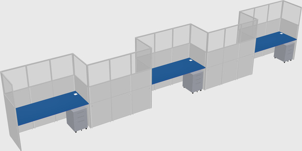 Rectangular cubicles