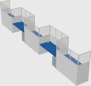 Rectangular cubicles
