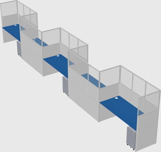 Rectangular cubicles