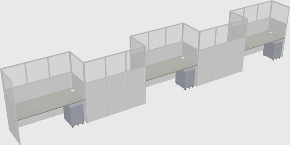 Rectangular cubicles