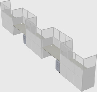 Rectangular cubicles