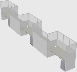 Rectangular cubicles