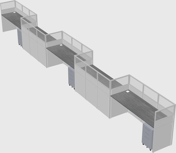 Rectangular cubicles