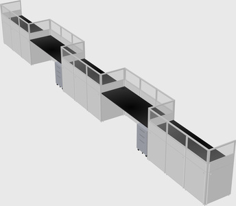 Rectangular cubicles