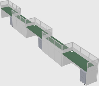 Rectangular cubicles