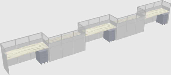 Cabines rectangulaires