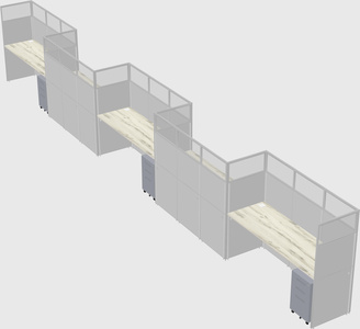 Rectangular cubicles