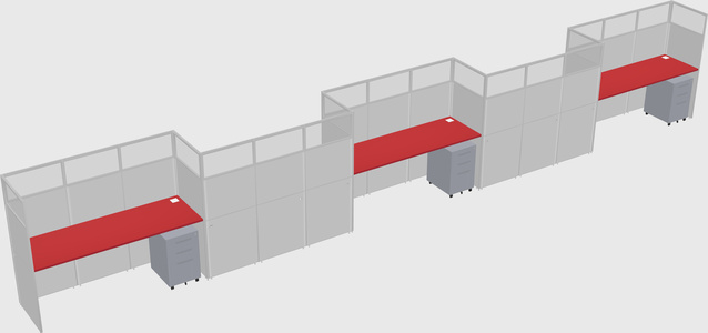 Rectangular cubicles