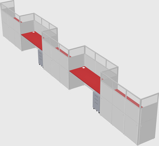 Rectangular cubicles