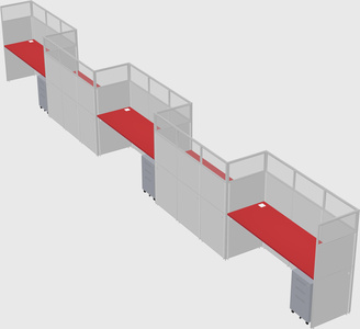 Rectangular cubicles