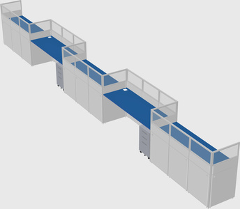 Rectangular cubicles