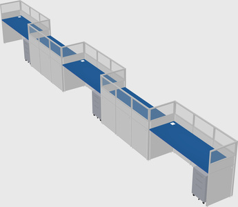 Rectangular cubicles