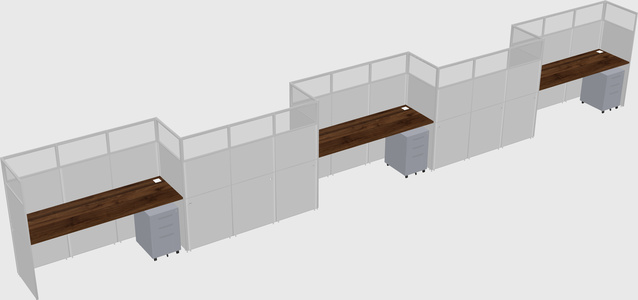 Rectangular cubicles