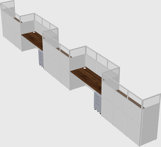 Rectangular cubicles