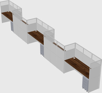 Rectangular cubicles