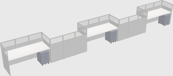 Rectangular cubicles