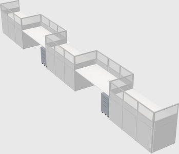 Rectangular cubicles