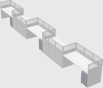 Rectangular cubicles