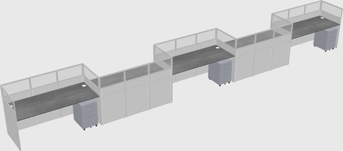 Cabines rectangulaires