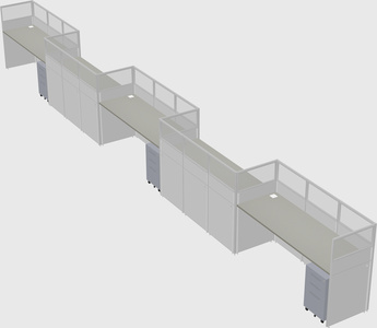 Rectangular cubicles