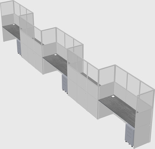 Rectangular cubicles