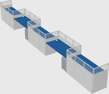 Rectangular cubicles