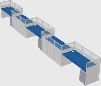 Rectangular cubicles