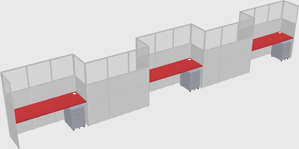 Rectangular cubicles