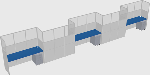 Rectangular cubicles