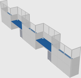 Rectangular cubicles