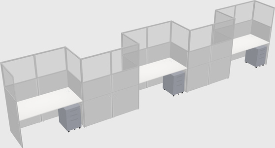 Rectangular cubicles