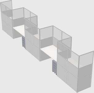 Rectangular cubicles