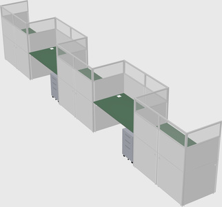 Rectangular cubicles