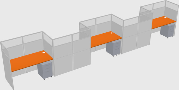 Rectangular cubicles