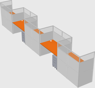 Rectangular cubicles