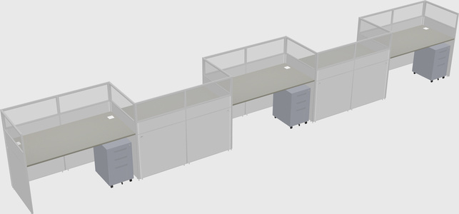Rectangular cubicles