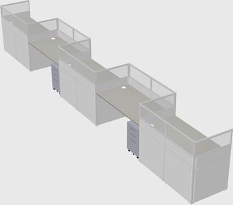 Rectangular cubicles