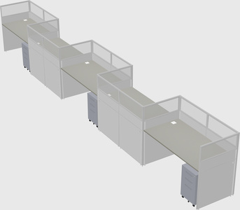 Rectangular cubicles