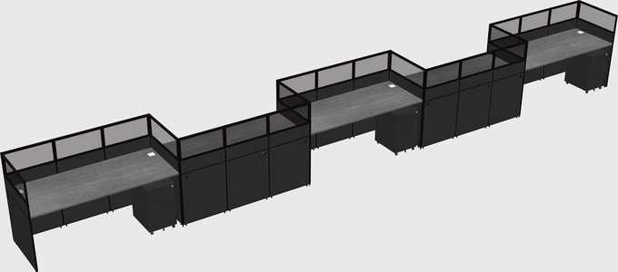 Rectangular cubicles