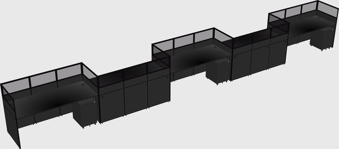Rectangular cubicles