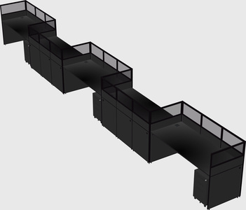 Rectangular cubicles
